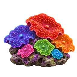 Mushroom Coral Colony aquarium decoration