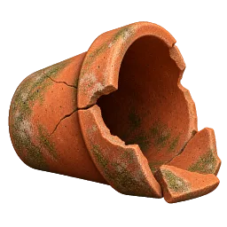 Broken Terracotta Pot aquarium decoration