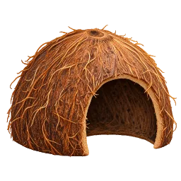 Coconut Shell Hideaway aquarium decoration
