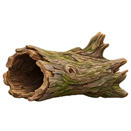 Hollow Mossy Driftwood aquarium decoration