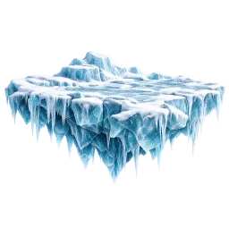 Frozen Glacier aquarium decoration