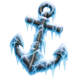 Frozen Anchor aquarium decoration