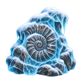 Frozen Fossil aquarium decoration