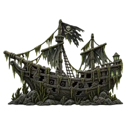 Ghost Ship aquarium decoration