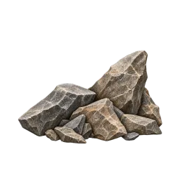Small Stone Shard Cluster aquarium decoration