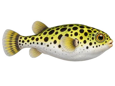 Puffer Green Spotted